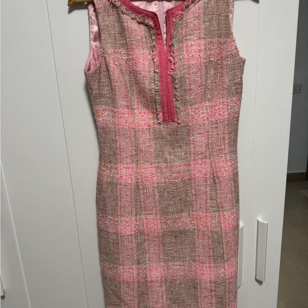 Brooks Brothers Pink Tweed Dress, Skirt & Jacket Set - Sizes 6 & 8 - Picture 10 of 13